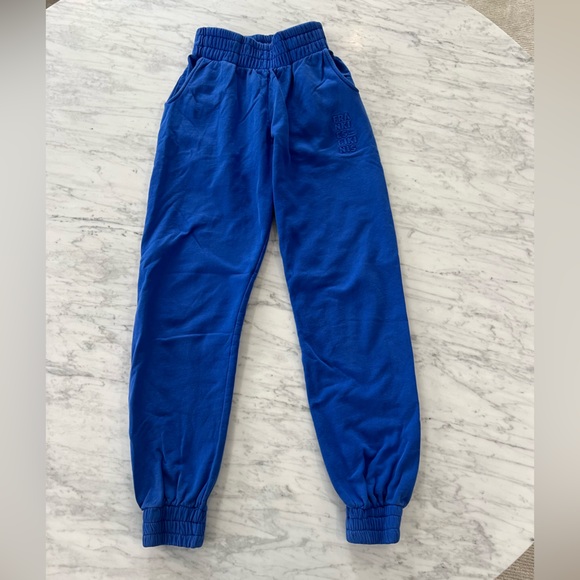 Frankie’s Bikinis Sweatsuit Blue Crewneck Sweatshirt and Sweatpants Small - Picture 6 of 11